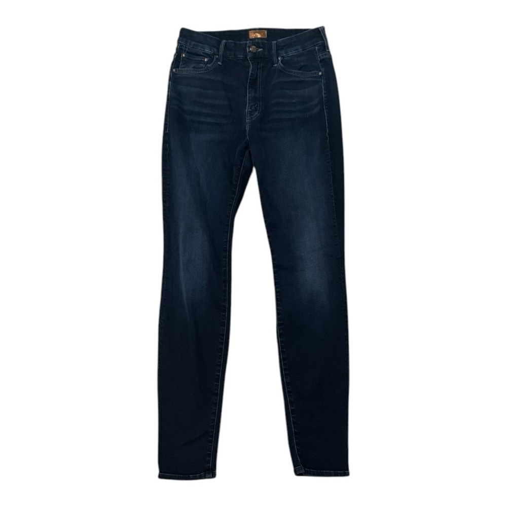 MOTHER High Waisted Looker Ankle Denim Jeans Size 27 Coffee, Tea or Me Wash Blue - Picture 5 of 10